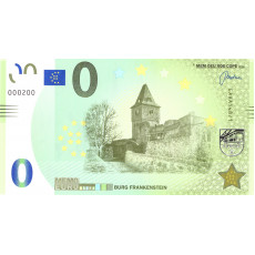 0 Euro biljet Burg Frankenstein